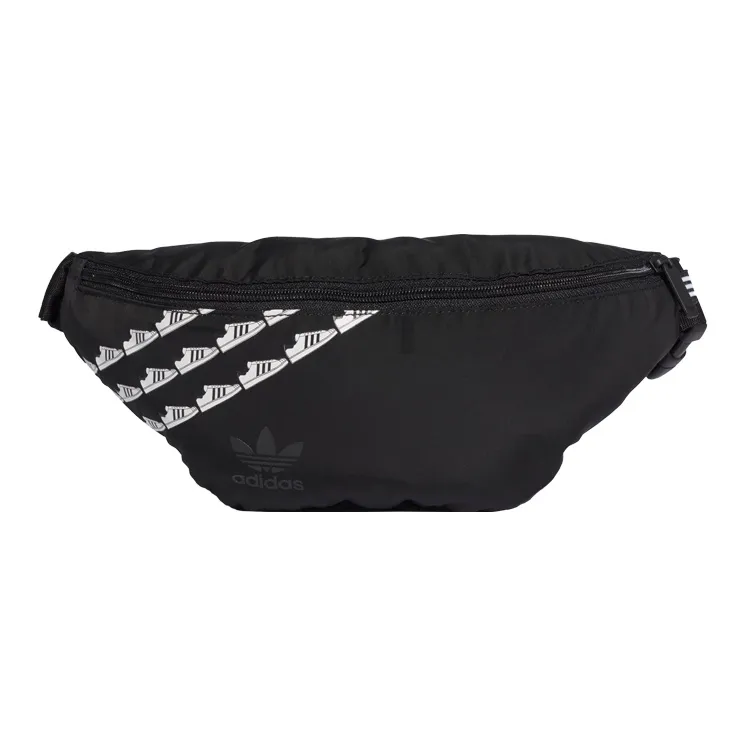 Adidas Originals Superstar Series Polyester Sling Bag, Fanny Pack Regular Unisex Pure Black-0