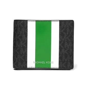 MICHAEL KORS Gifting Leather Card Holder Wallet Medium Size Men's Palm Green