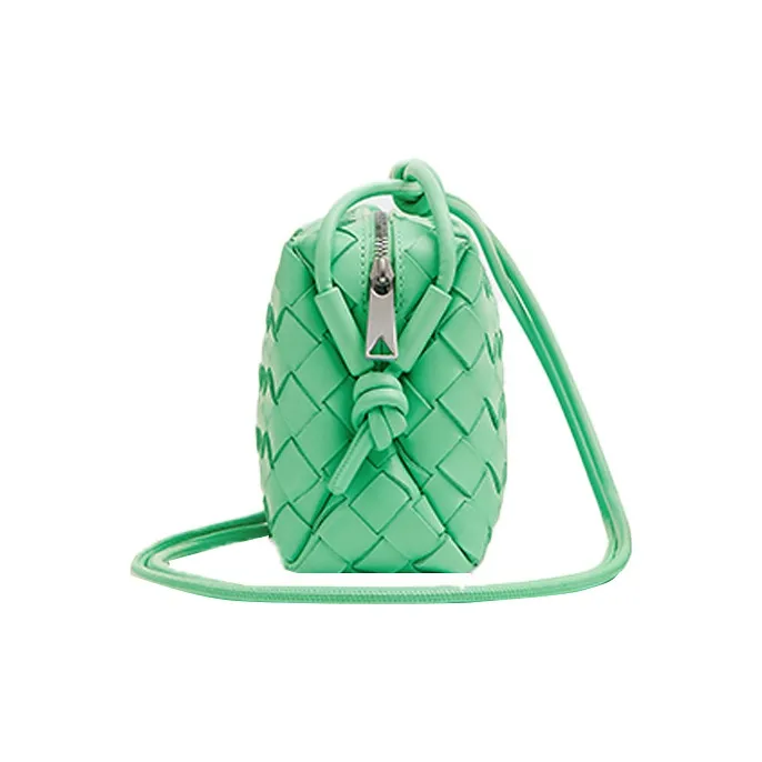 Bottega Veneta Sheepskin Storage Bag, Clutch, Crossbody Bag Women's Green-1