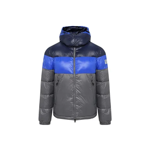 EMPORIO ARMANI EA7 Puffer Jackets Men Gray And Blue