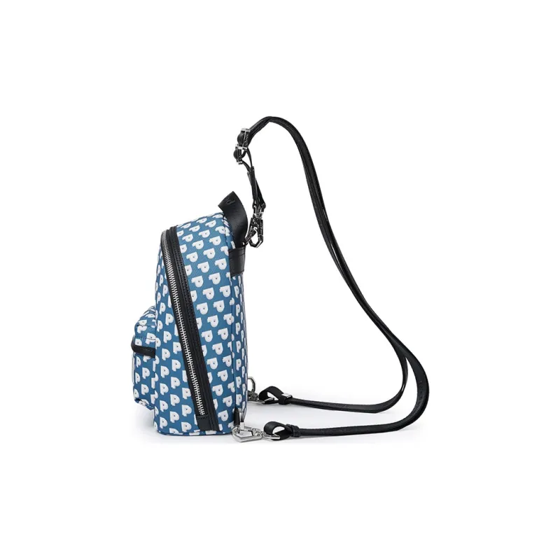 Pepsi Nylon Fabric Backpack Regular Women's Marine Blue-2