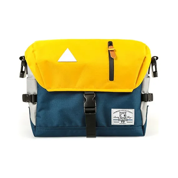 ACROSS Oxford Water Repellent Messenger Bag, Commute Bag, Crossbody Bag Regular Unisex Multicolor-19