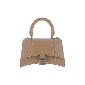 Balenciaga Cow Leather Handbag Regular Women's Brown