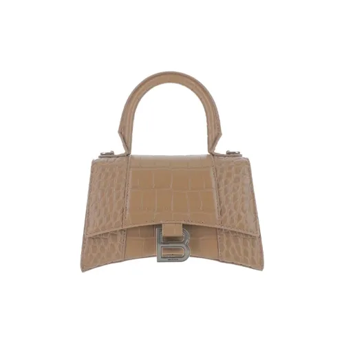 Balenciaga Cow Leather Handbag Regular Women's Brown