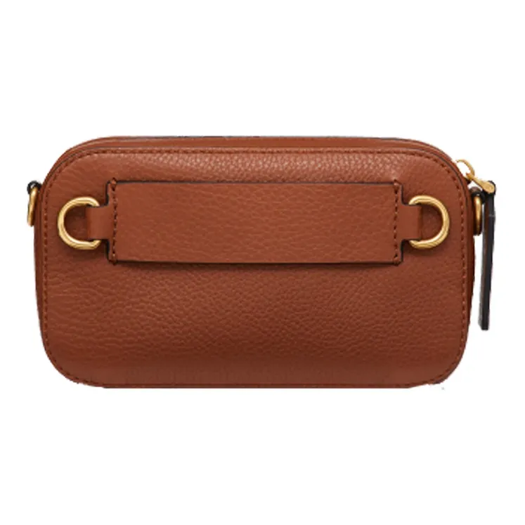 Valentino Leather Fanny Pack Shoulder Bag Crossbody Bag Small Size Men's Saddle Color-2