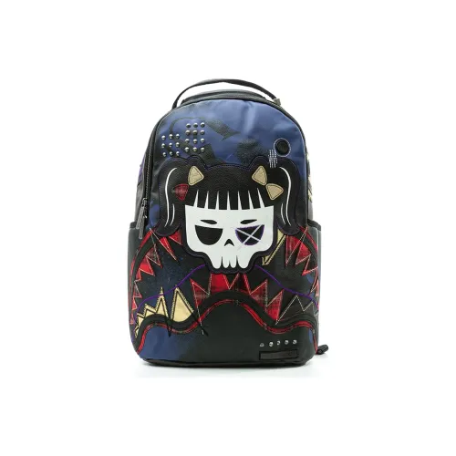 SPRAYGROUND Artificial Leather Backpack Large Size Unisex Multicolor