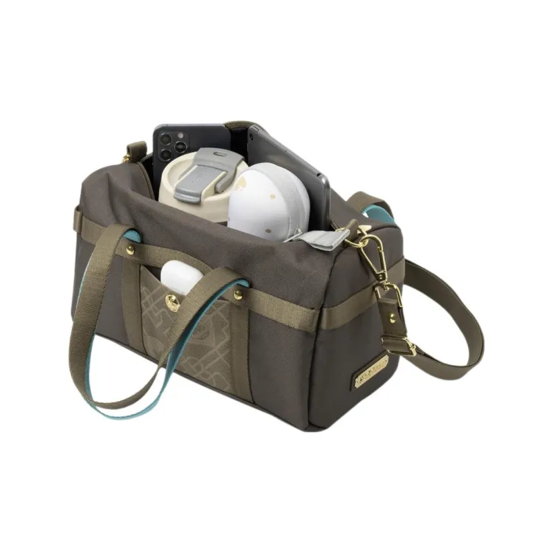LiNing Jiangzuo Fengliu Collection Canvas Portable One Shoulder Canvas Bag Crossbody Bag Regular Unisex Brown-2