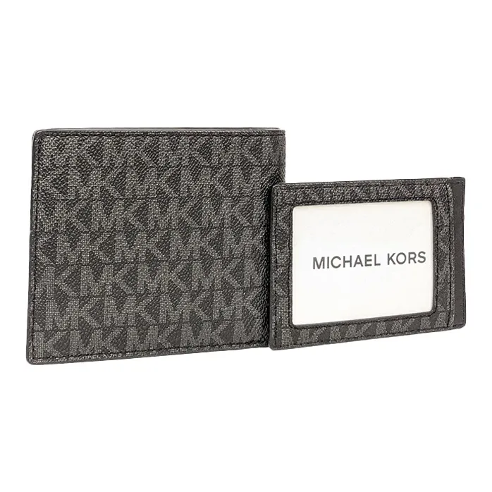 MICHAEL KORS MICHAEL KORS Handbag Collection Billford Canvas Wallet Men's Black-3