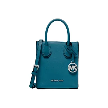MICHAEL KORS Mercer Cow Leather Sheet Music Bag Shoulder Bag Crossbody Bag Handbag Mini Women's Lake Blue