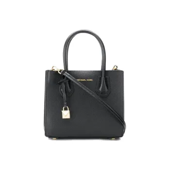 MICHAEL KORS Mercer Leather Crossbody Handbag Women's Black