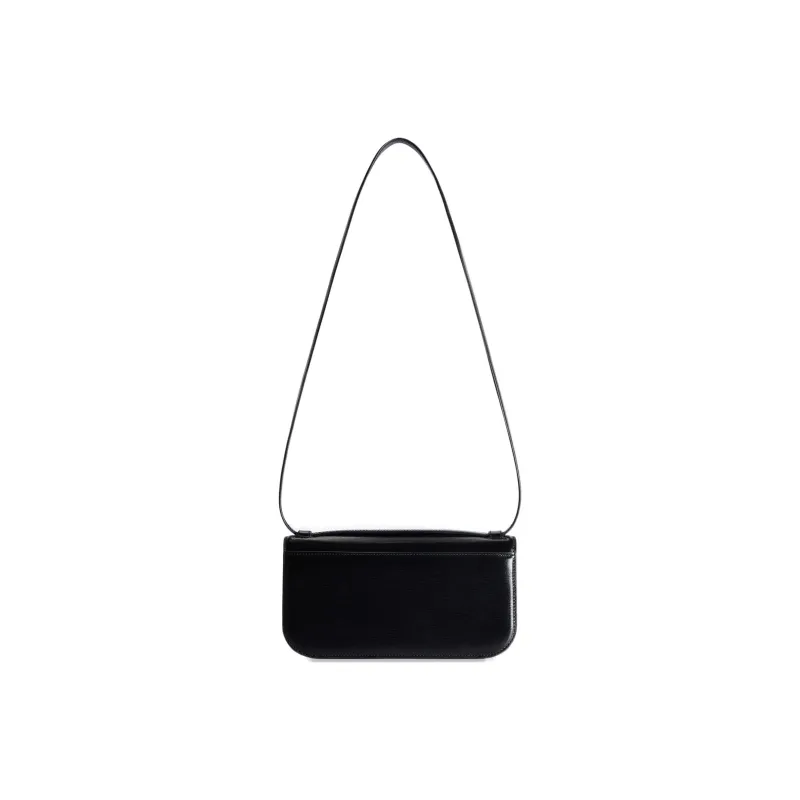 Balenciaga Gossip Embossed Cow Leather Shoulder Bag, Crossbody Bag Small Size Women's Black-2