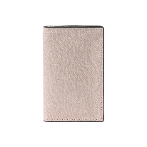 Valextra Cow Leather Card Holder Unisex Light Pink
