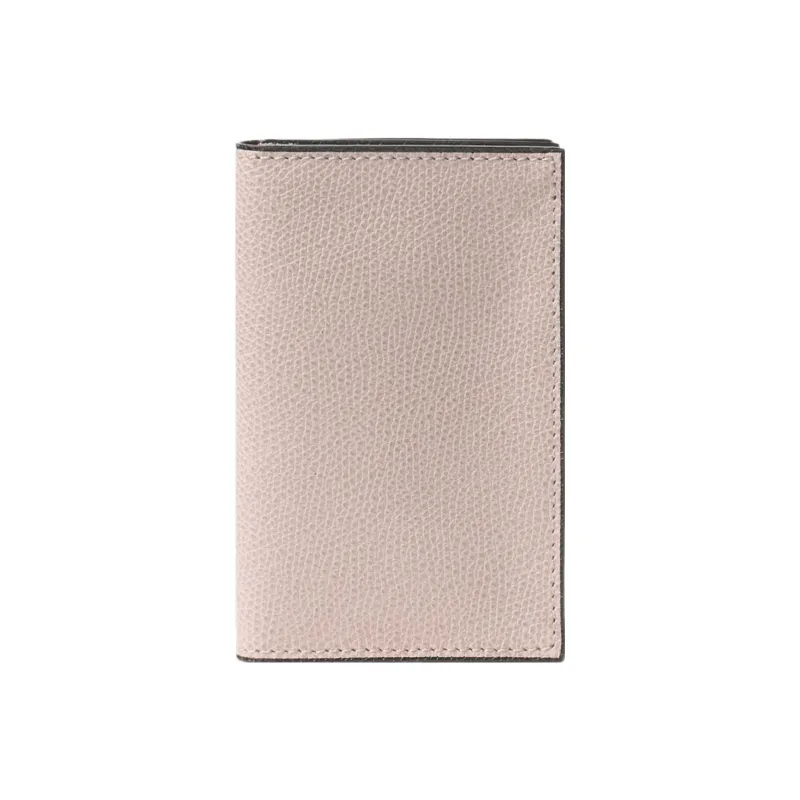 Valextra Cow Leather Card Holder Unisex Light Pink-0