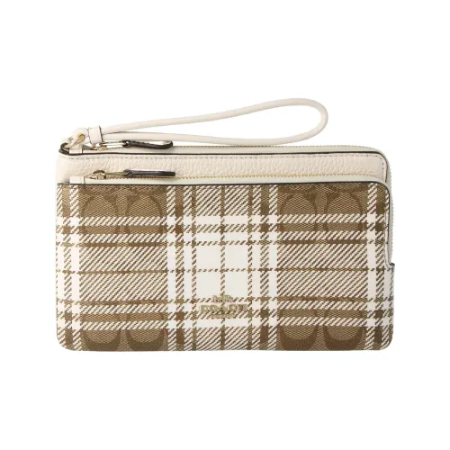 COACH Double Zip Wallet Clutches