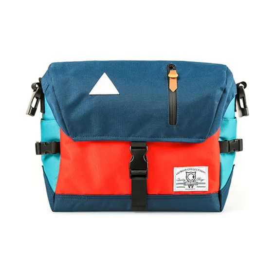 ACROSS Oxford Water Repellent Messenger Bag, Commute Bag, Crossbody Bag Regular Unisex Multicolor-11