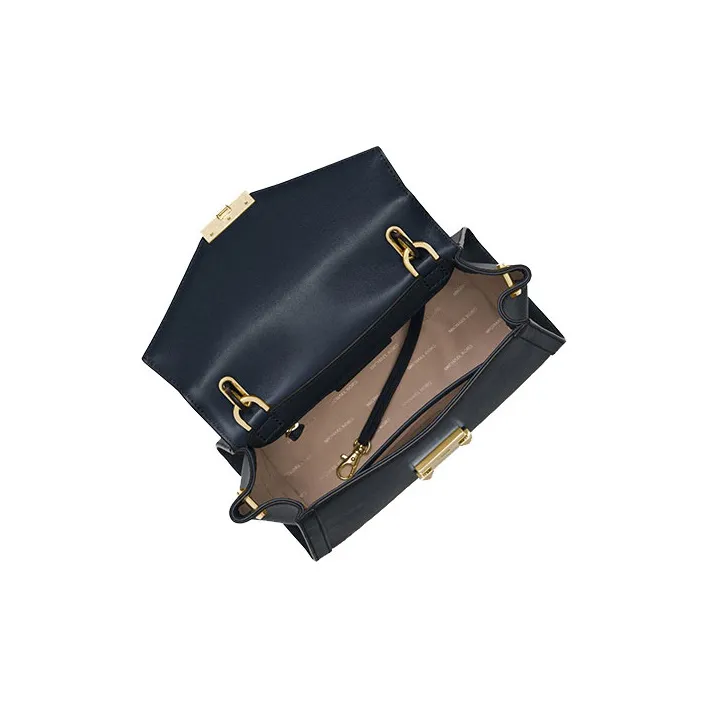 MICHAEL KORS Whitney Cow Leather Handbag Shoulder Bag Crossbody Bag Medium Size Women's Black-4