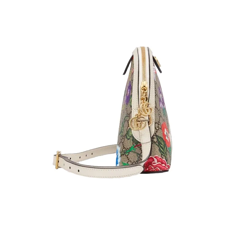 GUCCI Ophidia Canvas With Leather Dome Bag, Shoulder Bag, Crossbody Bag Women's-3