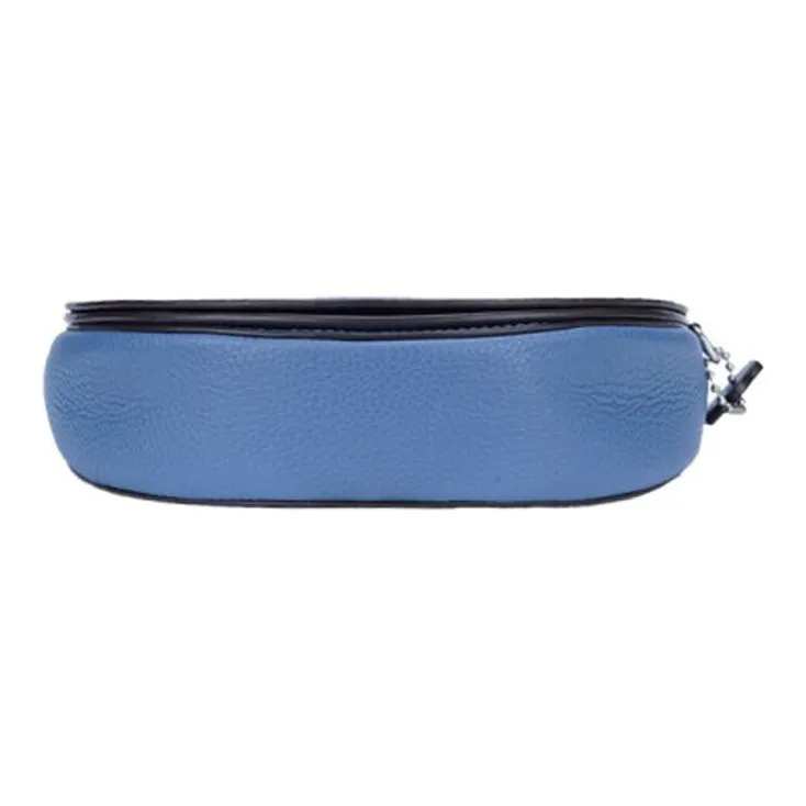 COACH Ellen Leather Flap Bag Saddle Bag Crossbody Bag Shoulder Bag Women's Blue-4