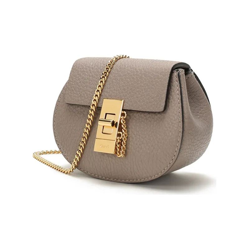 Chloe Sheepskin Piglet Bag Handbag Fanny Pack Backpack Coin Purse Shoulder Bag Mini Women's Sand Gray-1