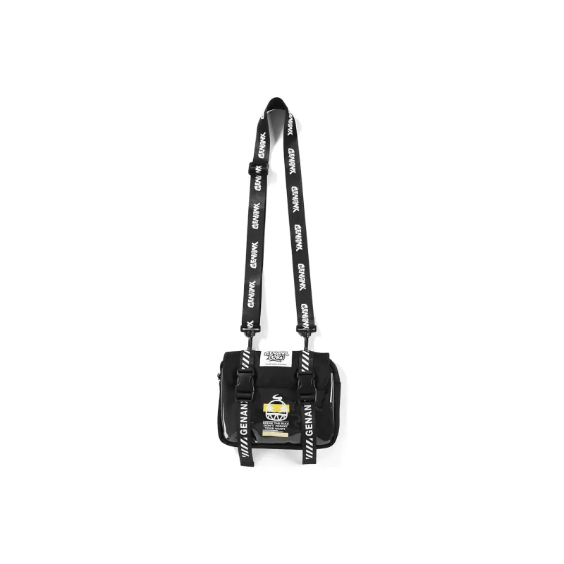 GENANX Polyester Combination Bag, Fanny Pack, Crossbody Bag Regular Unisex Black-3