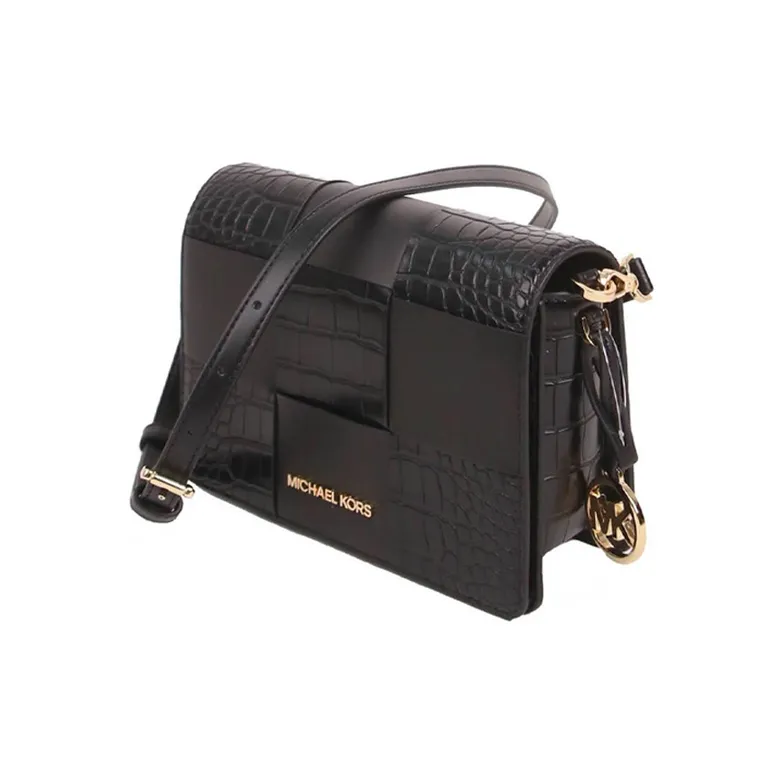 MICHAEL KORS Mercer Leather Box Bag Shoulder Bag Crossbody Bag Small Size Women's Black-1