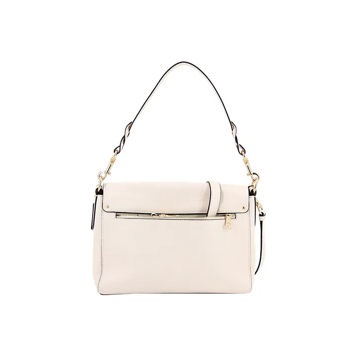 COACH Jade Leather God Of Wine Bag, Shoulder Bag, Portable Crossbody Bag Tubas Women's White & Brown-2
