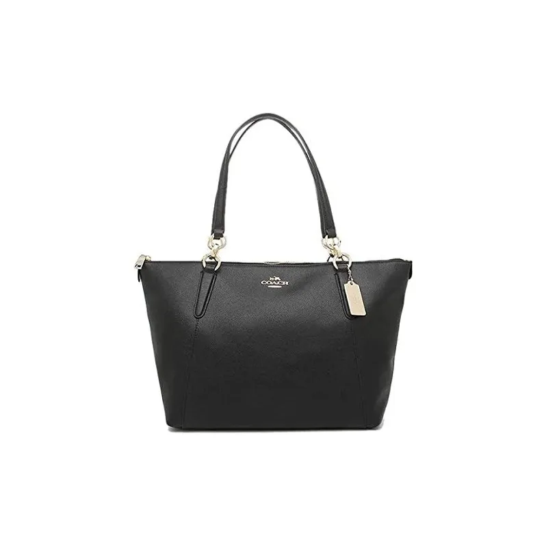 COACH Ava Leather Tote Bag, Shopping Bag, Shoulder Bag Tubas Women's Black-0