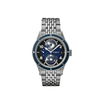 MONTBLANC Automatic Mechanical Movement Men's Watches Watch 42mm Blue Dial Titanium Watch Case Titanium Strap