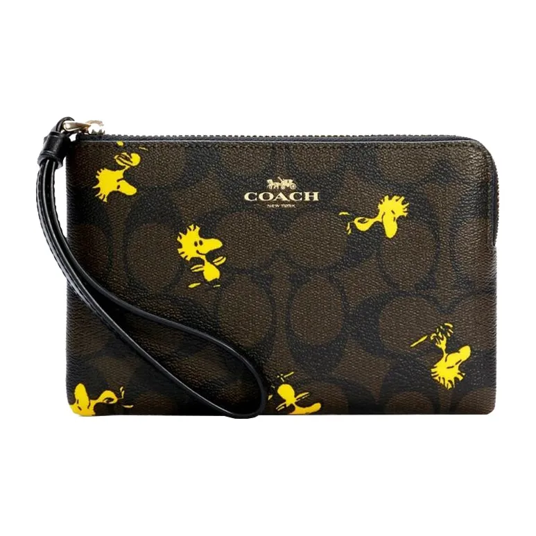 COACH Corner Zip Clutches-0