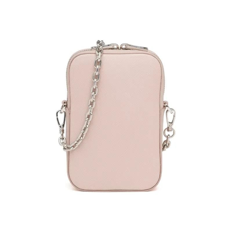 PRADA Saffiano Calfskin Shoulder Bag Women's Water Lily Color-2