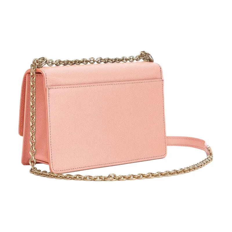 Furla 1927 Collection Pebbled Leather Shoulder Bag Crossbody Bag Mini Women's Grapefruit Pink-2