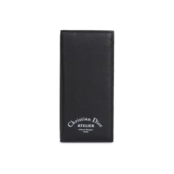 DIOR Cow Leather Wallet Men's Black