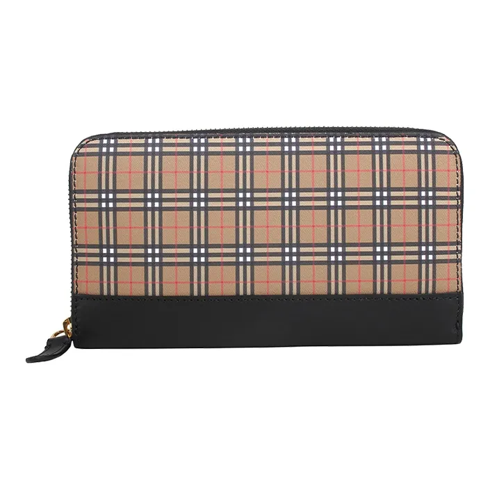 Burberry PVC Wallet Women's Classical Style Yellow-1