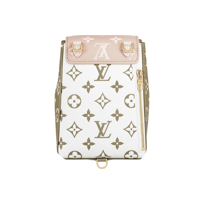 LOUIS VUITTON Tiny Backpack Khaki Green/Beige/Cream-3