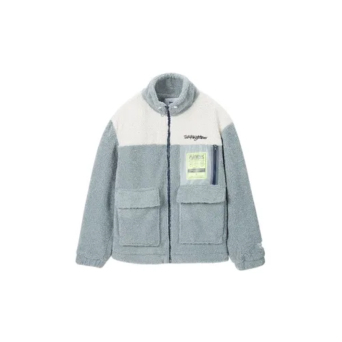 Fun Velvet Jackets Unisex Gray Green