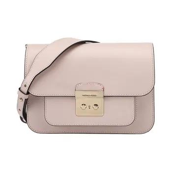 MICHAEL KORS Sloan Leather Small Square Bag Shoulder Bag, Crossbody Bag Large Size Women's Dusty Pink