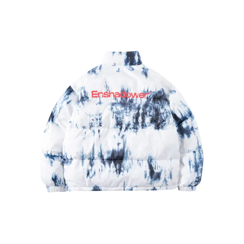 ENSHADOWER Puffer Jacket Unisex White Blue-1