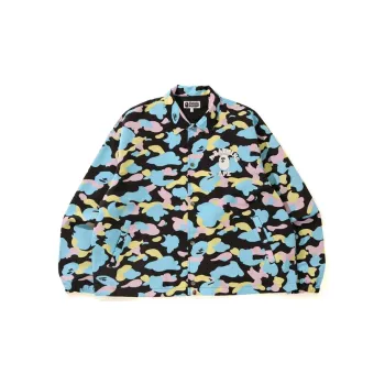 A BATHING APE New Multi Camo Relaxed Coach Jacket - POIZON