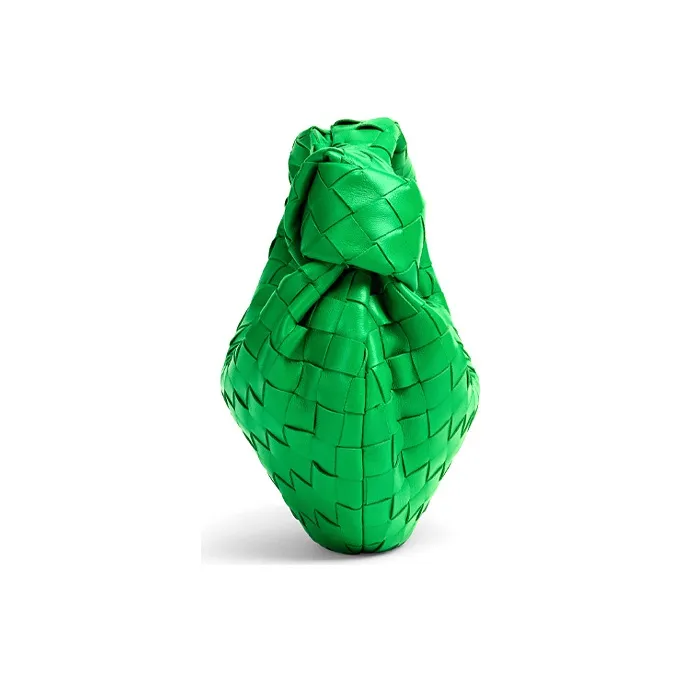 Bottega Veneta JODIE Leather Dumpling Bag Clutches Mini Women's Green-2
