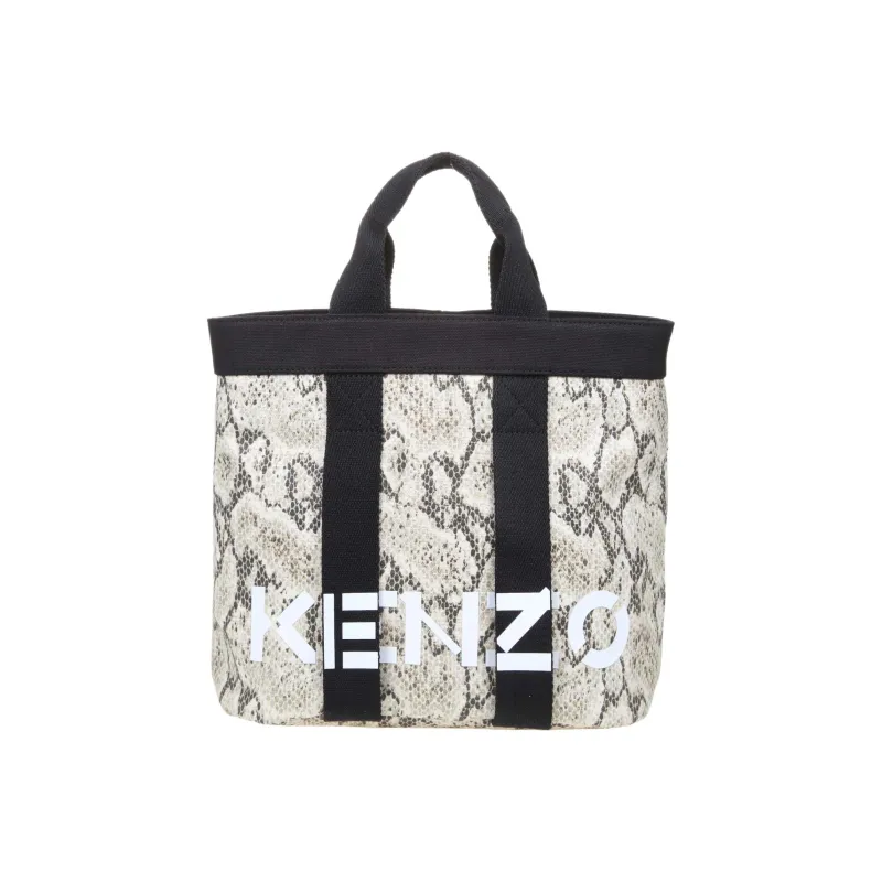 KENZO Recycled Cotton Tote Bag Shopping Bag Shoulder Bag Crossbody Bag Handbag Small Size Women's White-0