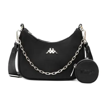 Kappa Nylon Mahjong Bag Shoulder Bag Combo Bag Crossbody Bag Shoulder Bag Women's Classic Black
