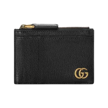 GUCCI GG Marmont Leather Card Holder Card Holder Men's Black