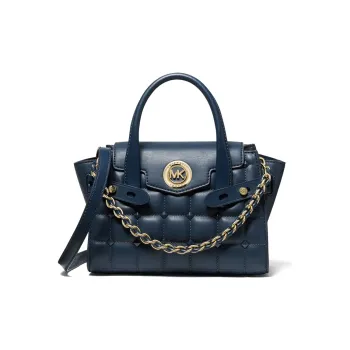 MICHAEL KORS Carmen Artificial Leather Handbag Shoulder Bag Crossbody Bag Extra Small Women's Dark Blue