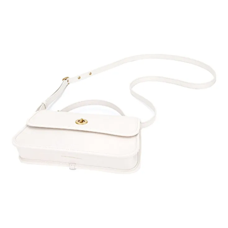 COACH Turnlock Leather Handbag Shoulder Bag Crossbody Bag Clutches Women's Pink White-5