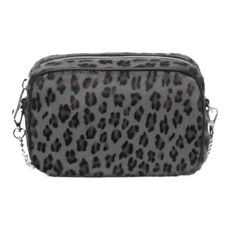 Golden Goose Leather Shoulder Bag Crossbody Bag Women's Gray-2