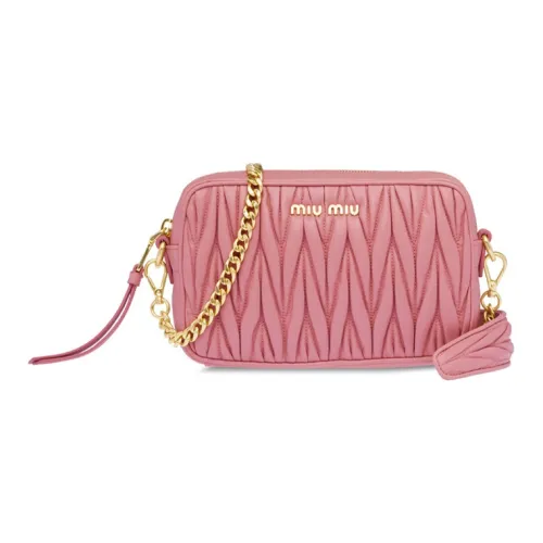 MIU MIU Matelasse Single-Shoulder Bag Pink
