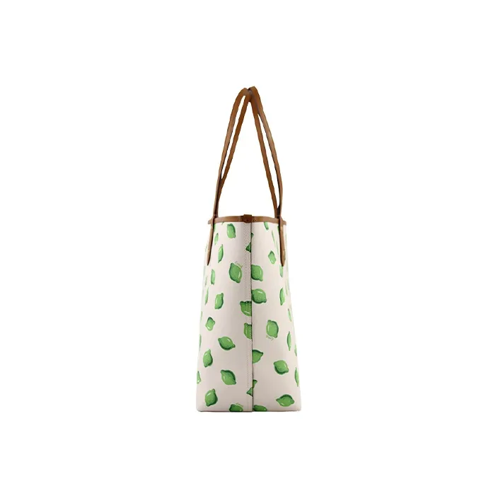 COACH City Leather Tote Bag Shopping Bag Handbag Shoulder Bag Women's White Brown-4