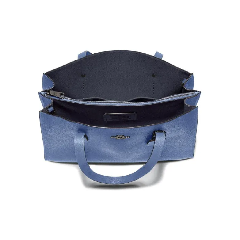 COACH Charlie Cow Leather Tote Bag Shopping Bag Shoulder Bag Crossbody Bag Handbag Large Size Women's Dark Blue-2