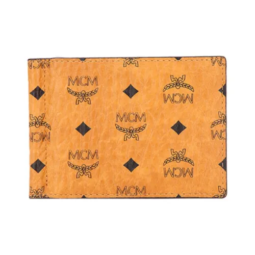 MCM Visetos Card Holder Men's Brown