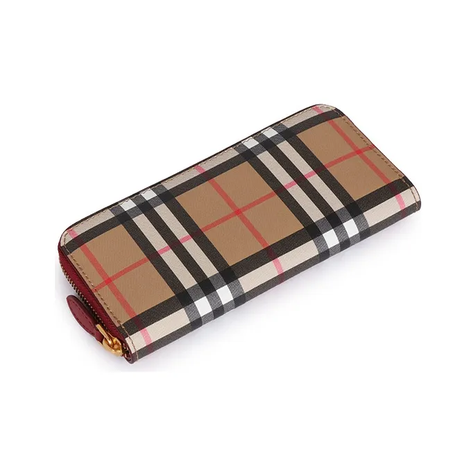 Burberry Leather Wallet, Card Holder Unisex Yellow-1